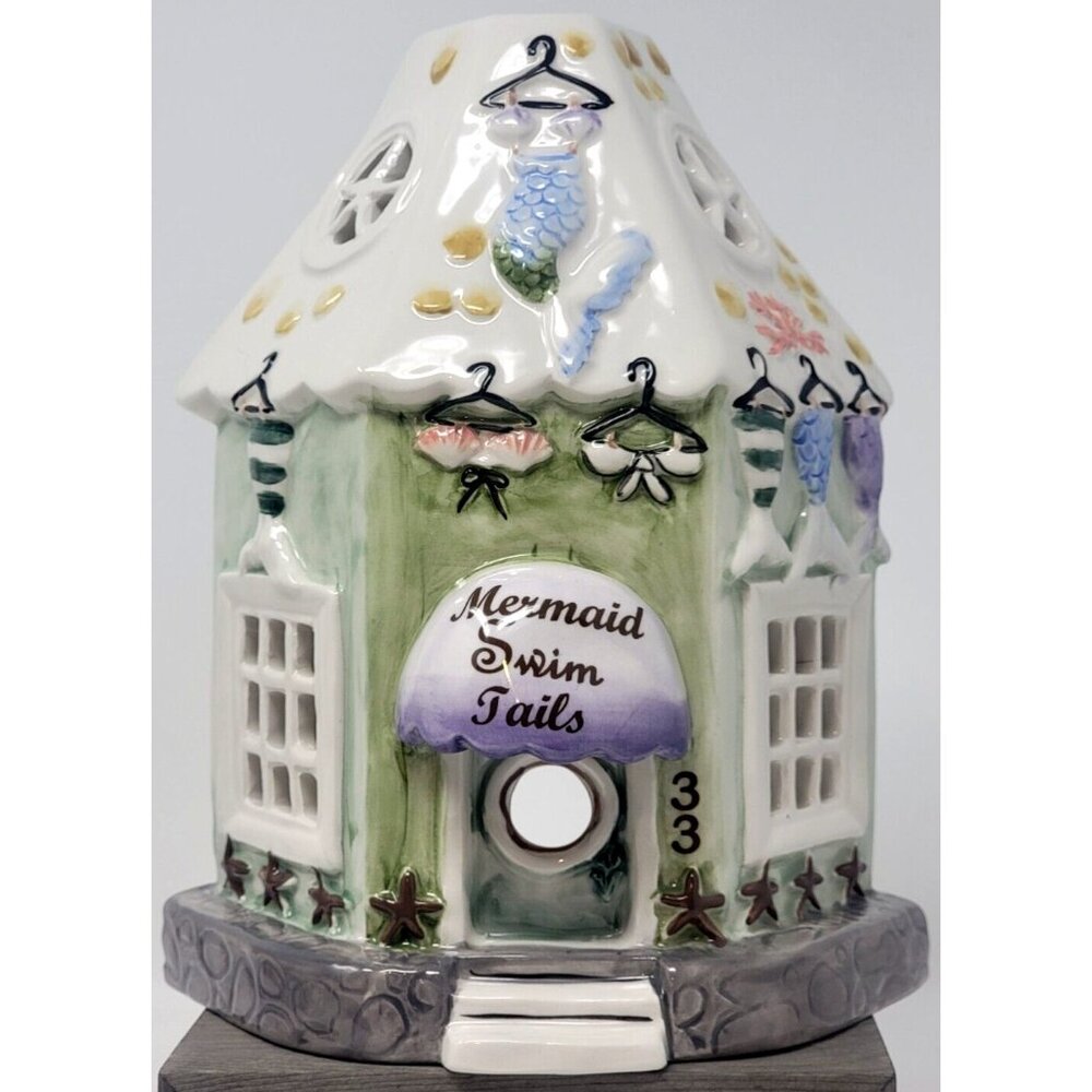 Blue Sky Clayworks Mermaid Swim Tails Candle House Tea Light Candle Holder